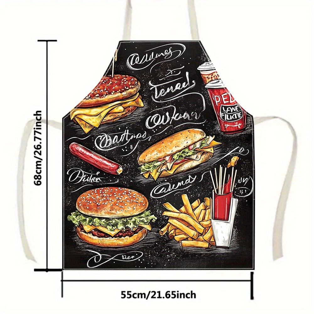 1 Stück Schwarze Tafel-Schürze – Home Cooking Fast Foods Bewertung und Preis
