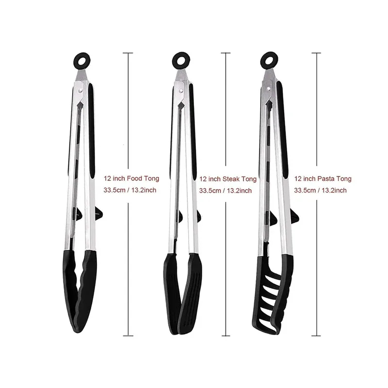 3-teiliges Silikon-Küchenzange – Home Cooking Utensil Set Bewertung und Preis