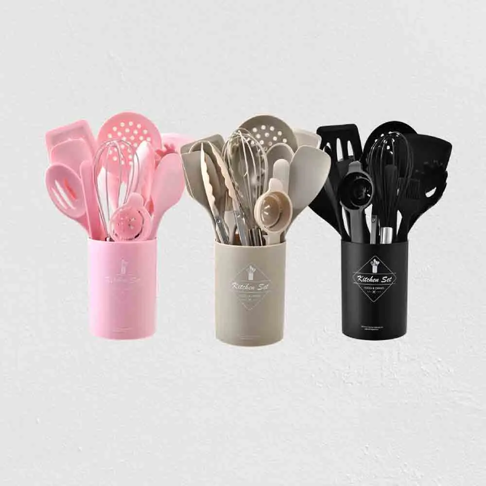12/15Pcs Rosa Food Grade Silik – Home Cooking Utensil Set Bewertung und Preis