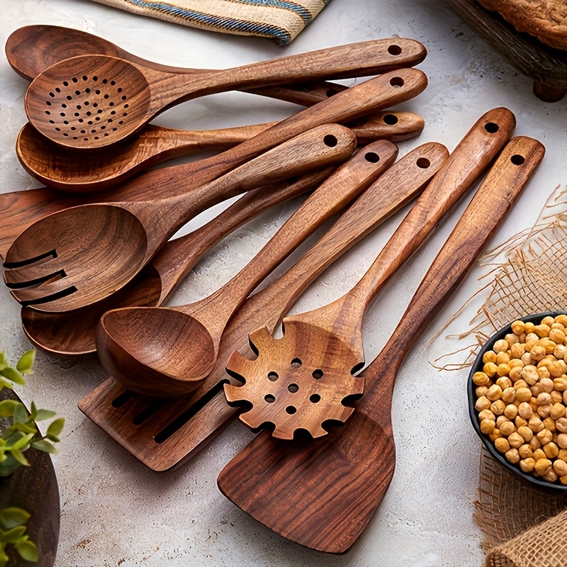 Küchenutensilien-Set aus natür – Home Cooking Utensil Set Bewertung und Preis