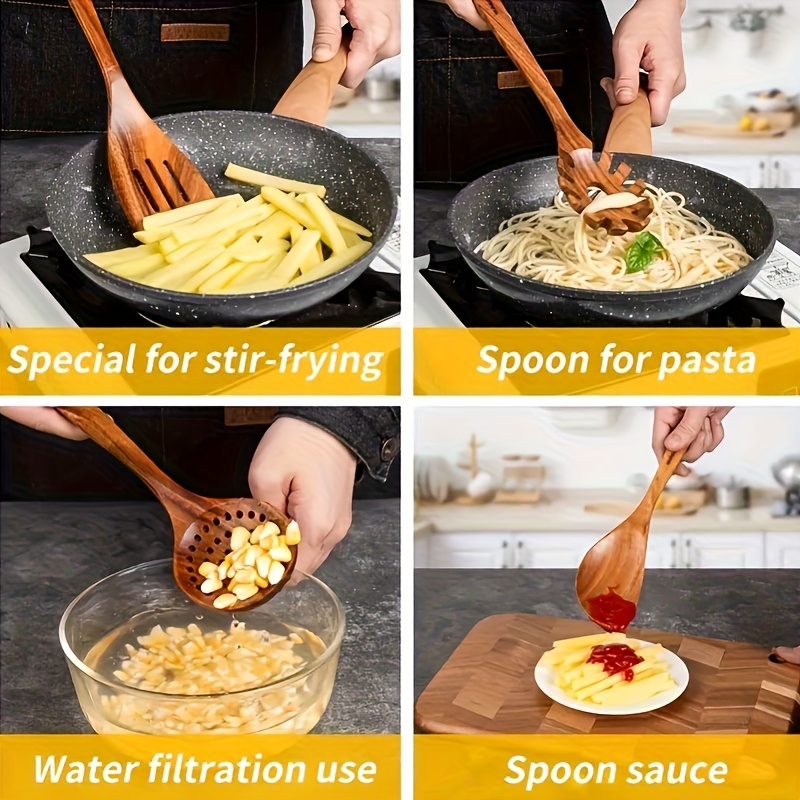 Küchenutensilien-Set aus natür – Home Cooking Utensil Set Bewertung und Preis