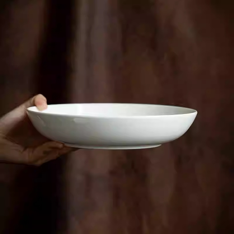 24,4 cm Weißer Porzellan-Telle – Home Cooking Meal Bewertung und Preis