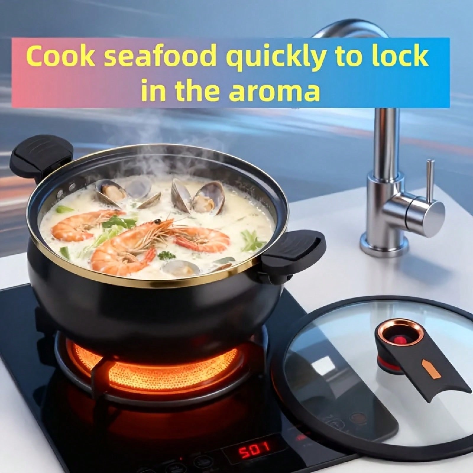 1 Stück Großer 8,45QT Antihaft – Home Cooking Fast Foods Bewertung und Preis