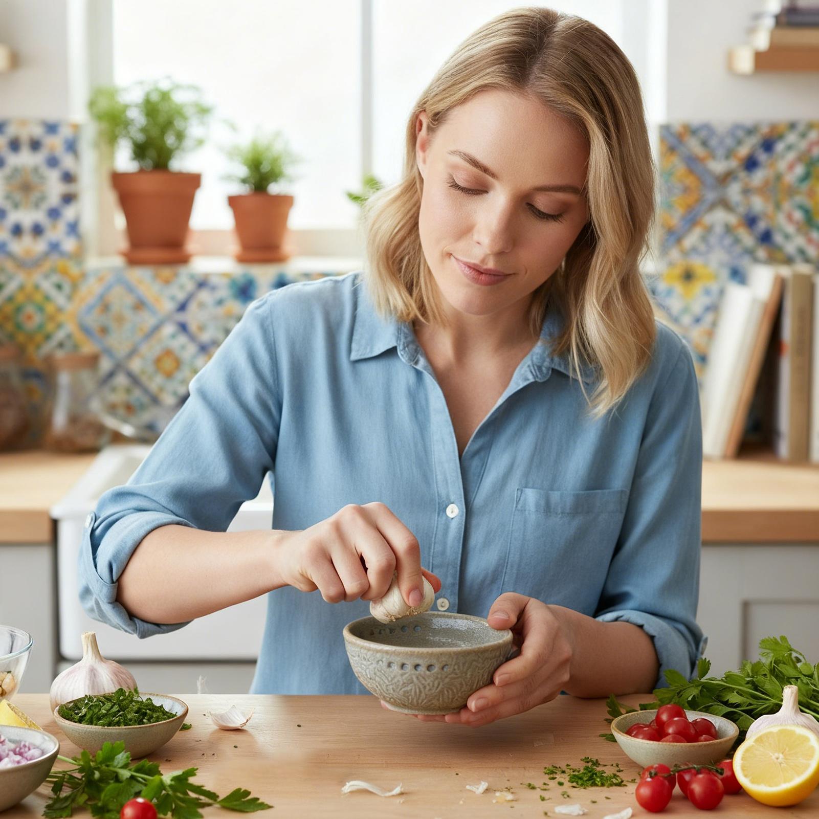 Knoblauchplatte Keramik Fleisc – Home Cooking Meal Bewertung und Preis