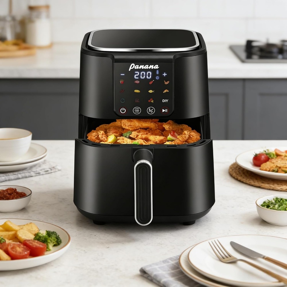 Großer 6-Liter-Ölfreier Heißlu – Home Cooking Meal Bewertung und Preis