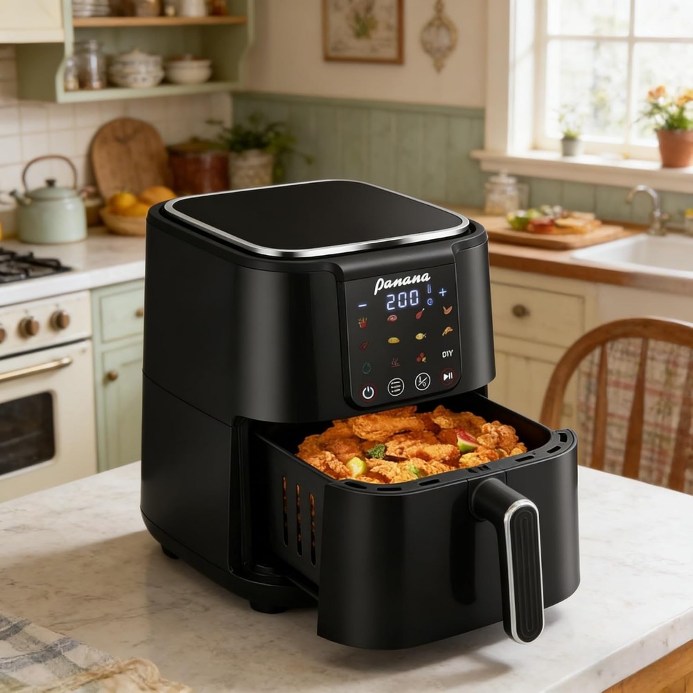 Großer 6-Liter-Ölfreier Heißlu – Home Cooking Meal Bewertung und Preis